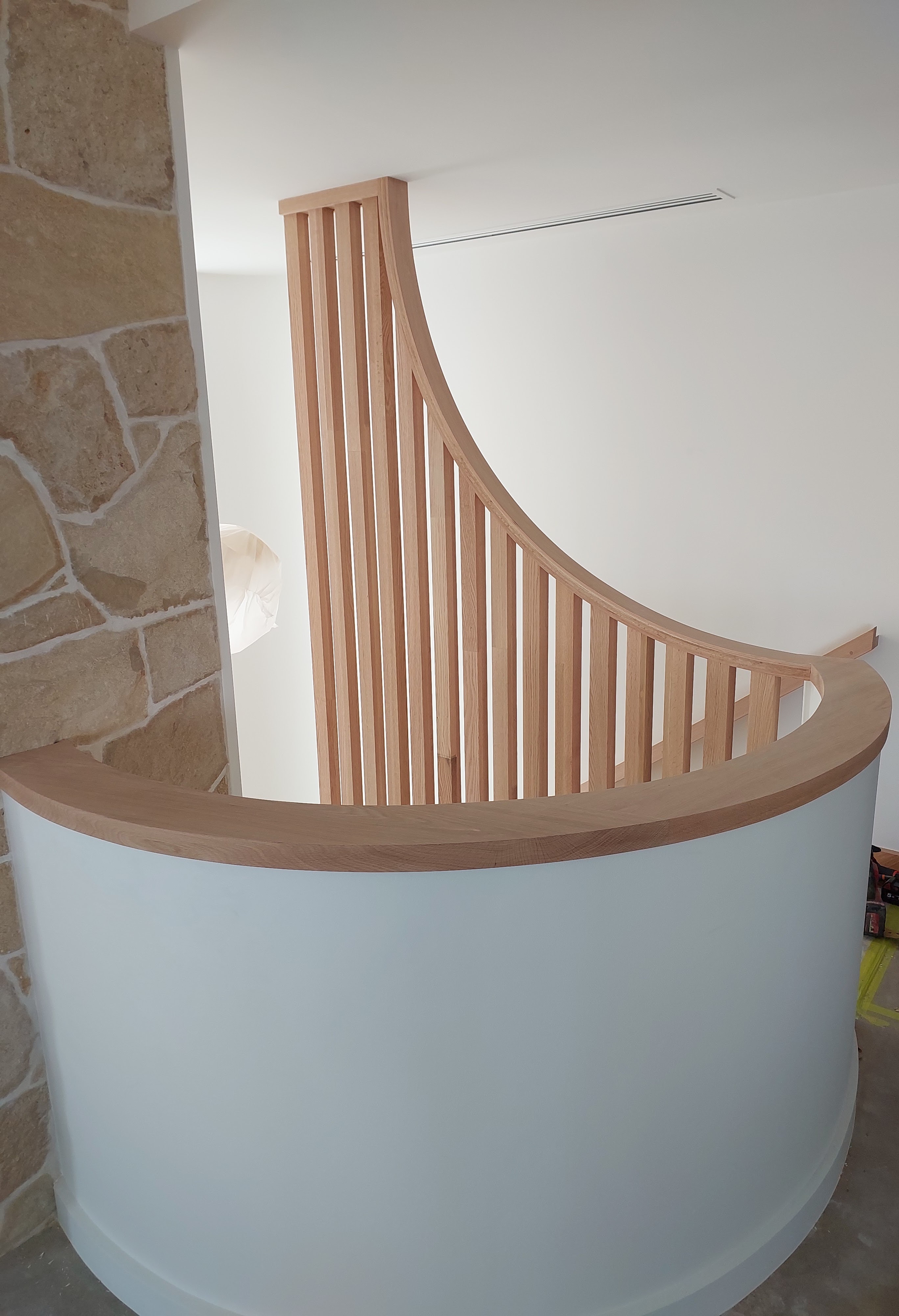 Curved window/rail project by Miller Timber Joinery